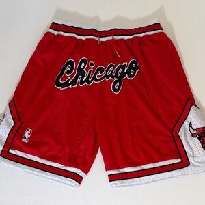 Just Don Chicago Bulls 997-98 NBA Finals Shorts